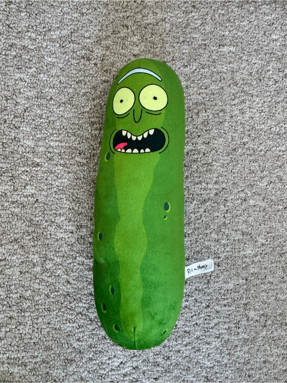 Pickle Rick Plush 20” - Green Character Cushion